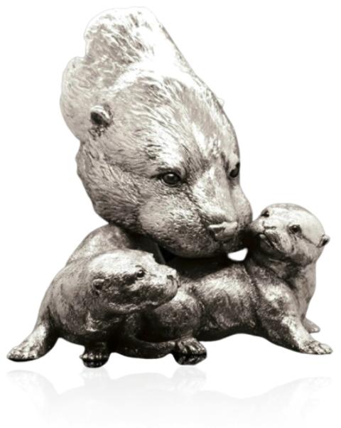 Otter with Pups (321NP)